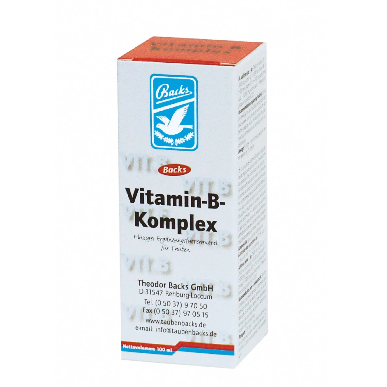 Backs - Vitamin-B-Komplex - Nahrungsergänzung Für Tauben - 100ml 1 Backs - Vitamin-B-Komplex - Nahrungsergänzung Für Tauben - 100ml