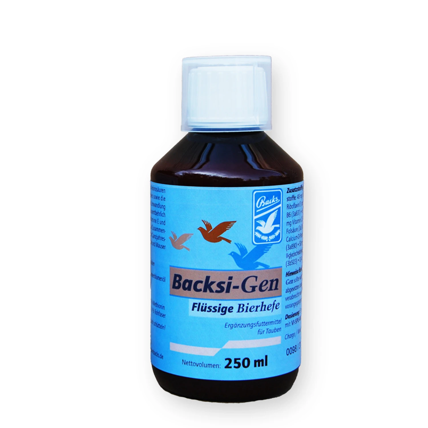 Backs - Backsi-Gen - Flüssige-Bierhefe Für Tauben - 250 Ml 1 Backs - Backsi-Gen - Flüssige-Bierhefe Für Tauben - 250 Ml