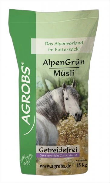 Agrobs AlpenGrün Müsli 15kg 2 Agrobs AlpenGrün Müsli 15kg – Bild 2