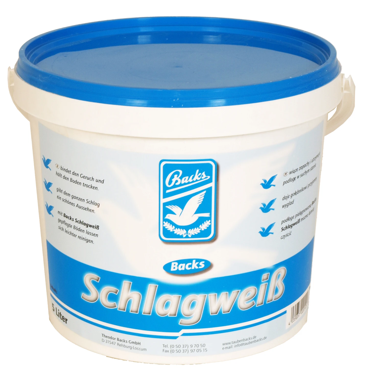 Backs - Schlagweiß - Bodenfarbe - 5l 1 Backs - Schlagweiß - Bodenfarbe - 5l