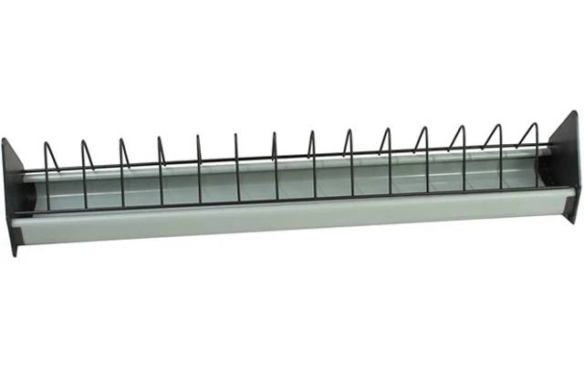 Futterrinne Mit Kippgitter Aus Kunststoff 75cm 1 Futterrinne Mit Kippgitter Aus Kunststoff 75cm