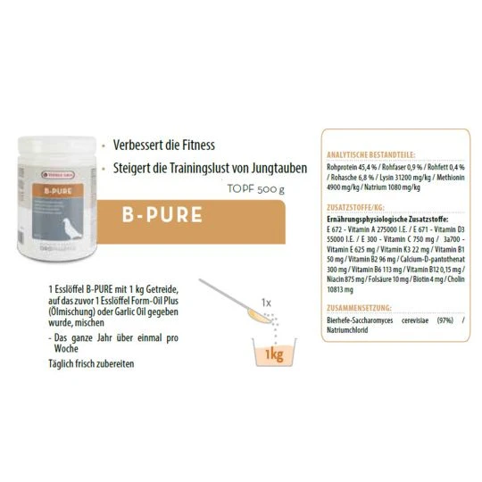 Oropharma B-Pure 500g 2 Oropharma B-Pure 500g – Bild 2