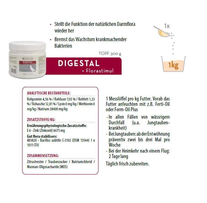 Oropharma Digestal 300g 2 Oropharma Digestal 300g – Bild 2