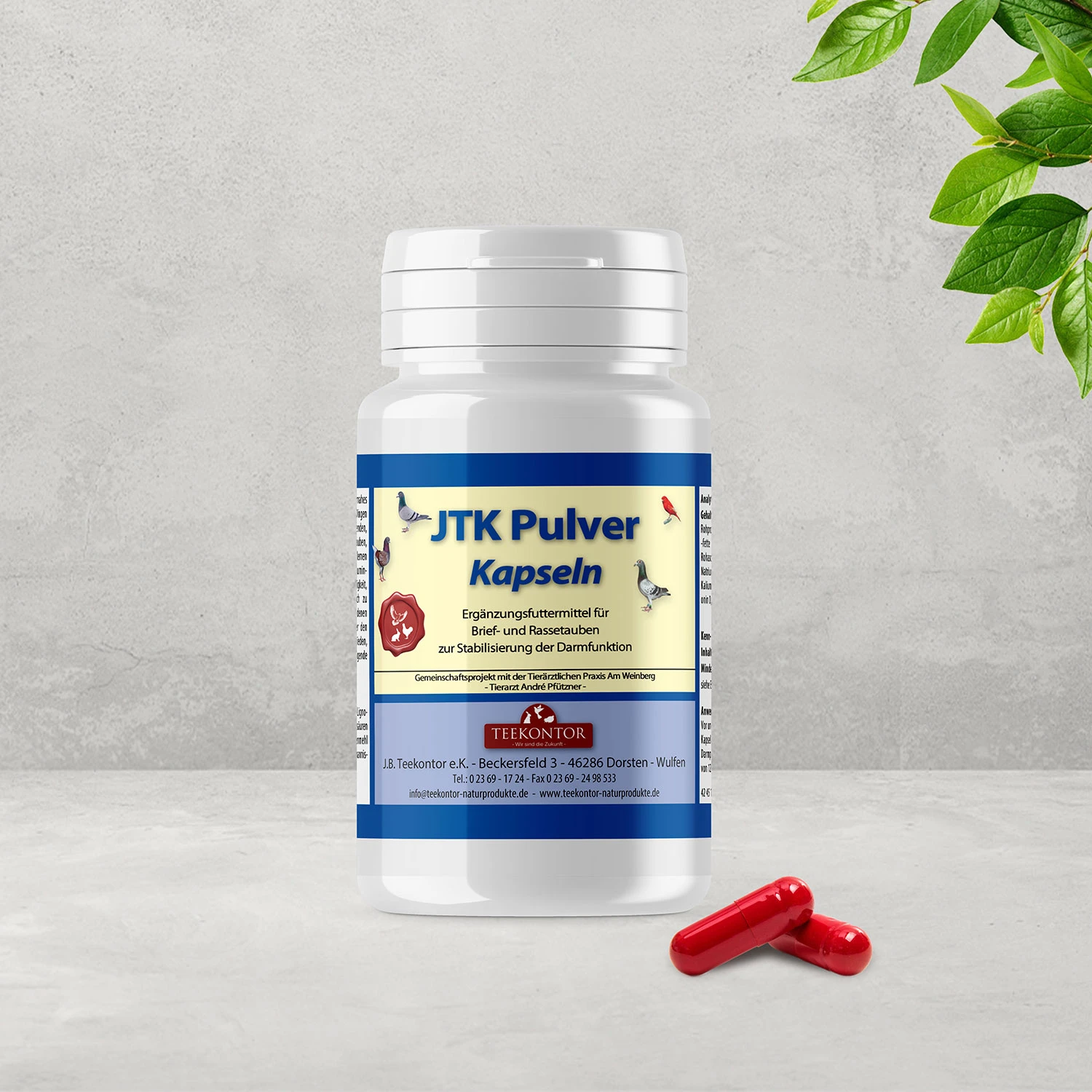 Teekontor JTK Pulver 100 Kapseln 1 Teekontor JTK Pulver 100 Kapseln