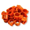 Kennringe Nummeriert 50 Stück - Orange 8x8mm