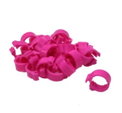 Kennringe Nummeriert 50 Stück - Pink 8x5mm